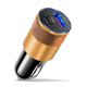 thumbnail image 2 of Cargador de coche de metal USB + PD de 3,1 A, cargador de coche de aleación de aluminio y acero, cargador de coche para teléfono móvil, 2 of 2