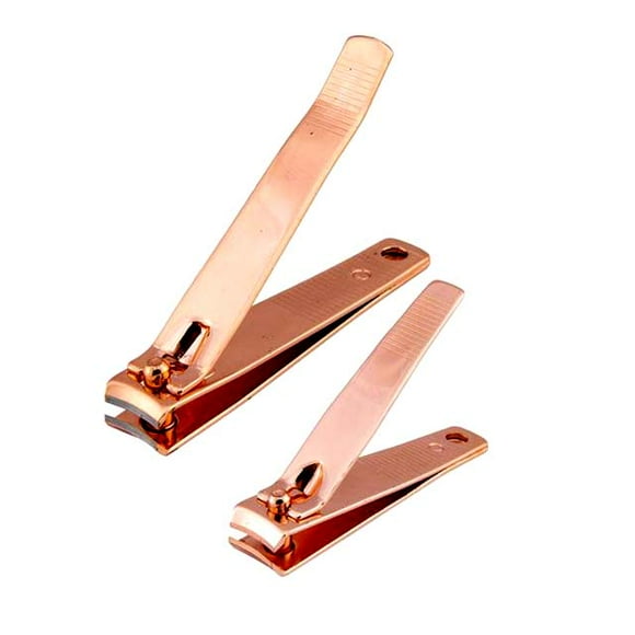 507500 - NAIL CLIPPER DUO 2 SIZES PER SET ROSE GOLD EDITION