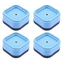 Table Risers, Adjustable Furniture Risers, Heavy Duty Bed Risers for Sofa, Adjustable Heights Bed Risers, Stackable & Anti-Slip Risers for Dorm Rooms & Home Blue 2.7x1.3 Inch (4Pcs)
