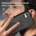thumbnail image 6 of Allytechgroup Magnetic for Samsung Galaxy A06 Case, Compatible with MagSafe Support Magnetic Car Phone Mount PU Leather Slim Phone Case for Women Men for Samsung Galaxy A06, Gray, 6 of 10