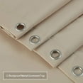 thumbnail image 3 of Geetinfly Soft Shower Curtain Rust-Resistant Metal Grommets Velvet Fabric Shower Curtains for Bathroom,Machine Washable,72 x72,Tan, 3 of 5