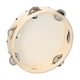 thumbnail image 3 of Tambor de percusión Pandereta de mano de 8 pulgadas con jingles de metal de una fila. piel de oveja. tambor. panderetas de madera. entretenimiento. tambor musical para adultos. niños. baile. canto. fi Tomshoo  Tambor de percusión, 3 of 6