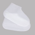 thumbnail image 3 of Cateissary 1 par de fundas de silicona reutilizables para zapatos S/M/L, cubiertas impermeables para zapatos de lluvia, para acampar al aire libre, botas de Paraguas de lluvia Blanco METRO Cateissary HA005720-02, 3 of 6