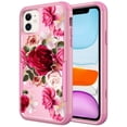 thumbnail image 2 of Compatible Con Apple Iphone 11 Fundas Resistentes Con Funda Protectora [A Prueba De Golpes] Para Iphone 11, Rosa Roja, 2 of 5