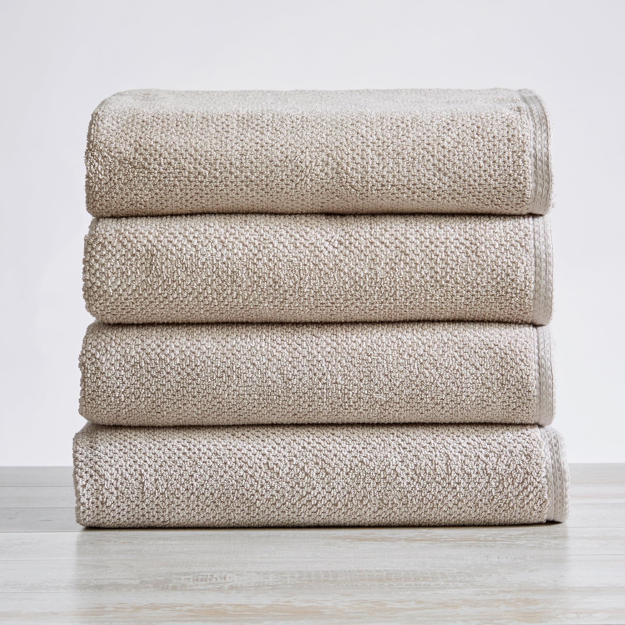 Great Bay Home Cotton Popcorn Textured Quick-Dry Towel Set (Bath Towel ...