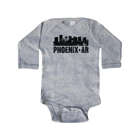 

Inktastic Phoenix Skyline Grunge Gift Baby Boy or Baby Girl Long Sleeve Bodysuit