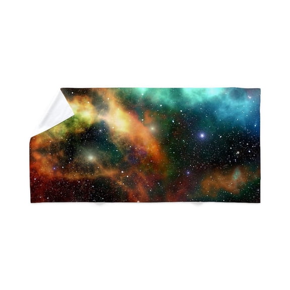 CafePress - Universe Cosmos Nebula Colorful Pattern Space Star - Large Beach Towel, Soft 30"x60" Towel with Unique Design