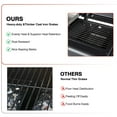 thumbnail image 4 of Bestfire Double Fuel Propane Gas Charcoal Grill Combo Black Dual Lids, 2 Side Shelves for Outdoor and Backyard Cooking, 4 of 7