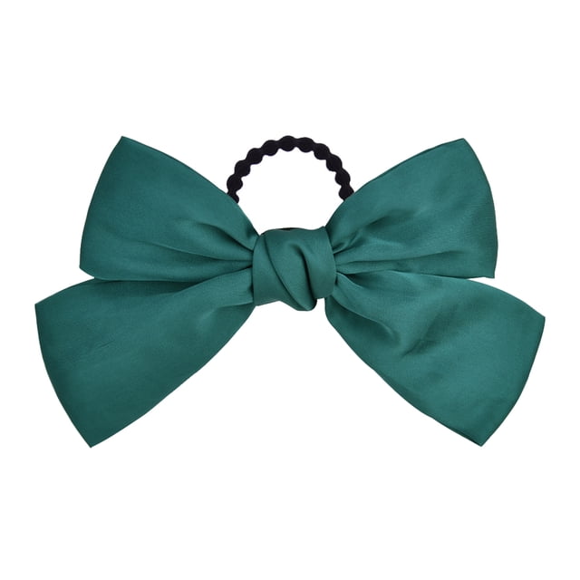Bandeau Grand pour Cheveux, Pince à Ressort, Nœud Réglable, Multicolore, Sans Accroc, Porte-Queue, Épingles à Cheveux, Chouchous pour Filles, Bleu Lac, 1 Ensemble