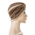 thumbnail image 4 of Womens Fashion Elastic Solid Color Comfortable Cap Beaded Large Cap for Women, 4 of 4