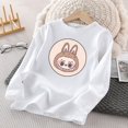 thumbnail image 3 of POP MART Labubu - Camiseta de manga larga para niños, bonito jersey con estampado de dibujos animados, para invierno, informal, cálida, para niños y niñas, regalos de cumpleaños, 3 of 5