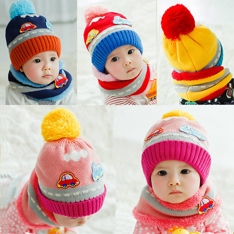 baby girl hat and scarf set