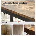 thumbnail image 2 of Accreate Versatile Industrial Dining Table, Large Rectangle Table with Sturdy Metal Legs, Elegant Round Corners, Waterproof Surface for Kitchen, Conference Room, or Workspace, 2 of 8