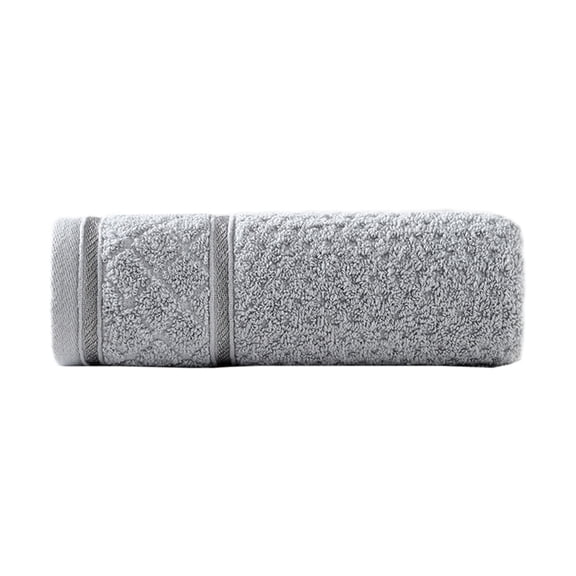Kyusrd Hand Towels for Bathroom,Cotton Soft Absorbent Decorative Hand Towel for Face Spa Bath Gym Kitchen,Gray,33x73cm
