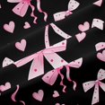 thumbnail image 5 of Manfei Pink Heart Bowtie Kitchen Curtains,Polka Dot Black Out Curtains Pack of 2 (42x63 Each), 5 of 6