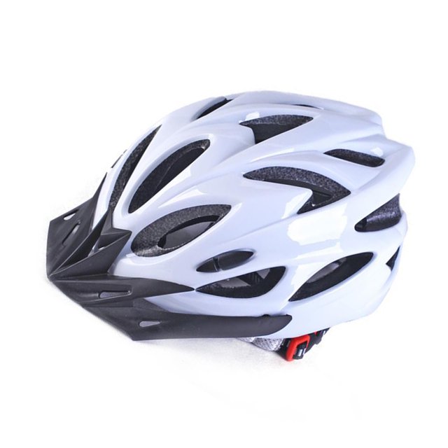 Bearachild Casco de ciclismo cómodo para hombres - Ligero Resistencia al aire reducida Malla ajustable Sin carga Textura para montar Cadenas y protecciones para puertas de seguridad Blanco