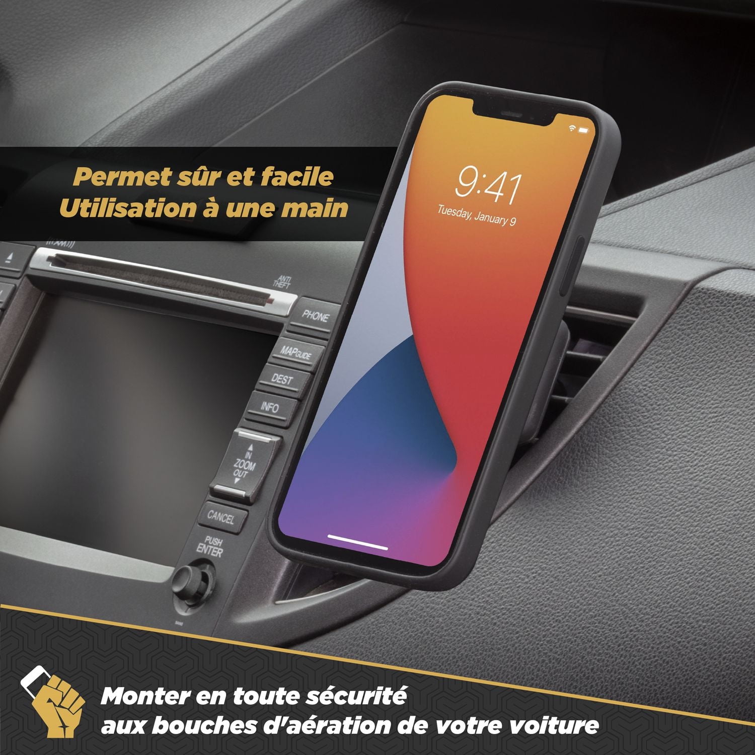 Support de ventilation magnétique Scosche