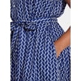 thumbnail image 3 of Terra & Sky Women's Plus Sleeveless Midi Shirt Dress, Sizes 0X - 5X, 3 of 4