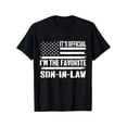 thumbnail image 1 of [Favorite Son-in-law Tee] Favorite Son-in-law Printed T-shirt - Comfortable, Breathable, Casual Short Sleeve - Black, Men, 220g, 1 of 6