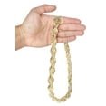 thumbnail image 2 of Heavy Solid Gold Rope Link Chain Customizable, 2 of 5