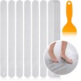 thumbnail image 1 of Pegatinas antideslizantes para ducha, 24 hojas, tiras de seguridad para bañera, tiras adhesivas florales, raspador Premium para escaleras de bañera y ducha, 1 of 7