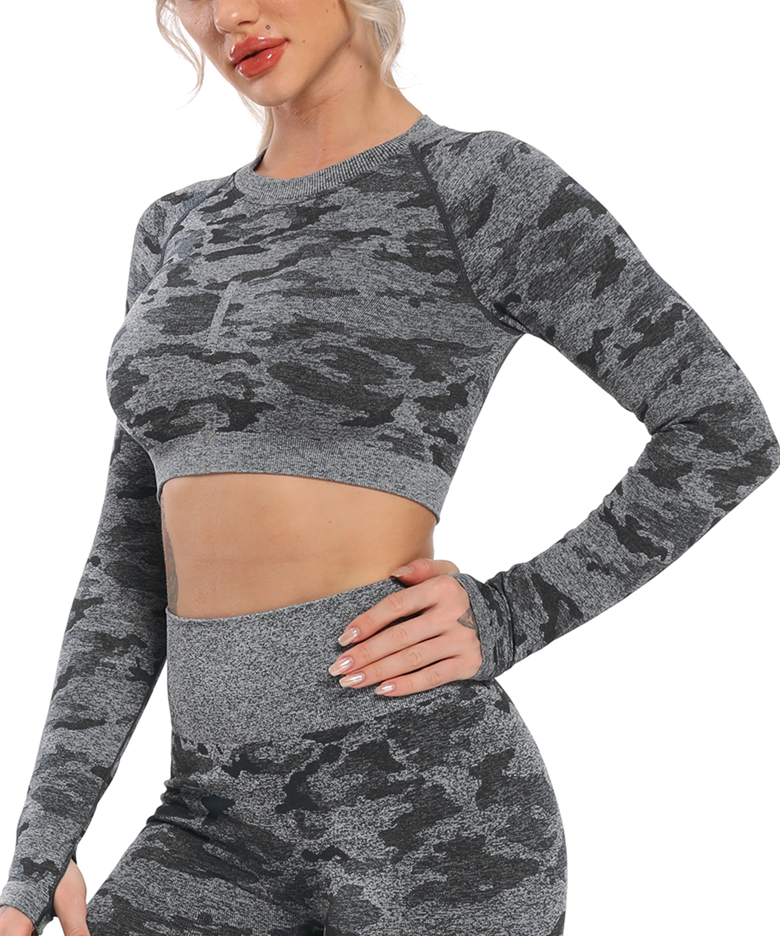 gym tops with thumb holes