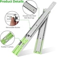 thumbnail image 4 of 14Inches 10 Pair Resistente Cajón Slides Rail 100 LB Load Capacity Side Mount Ball Bearing Metálico cm de Profundidadresser Runner Archivos Gabinete, 4 of 8