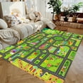 thumbnail image 4 of Interactive City Highway Play Mat for Kids Toy Cars Non Slip Floor Rug Educational Playroom Carpet for Boys Girls Bedroom Gifts, 4 of 10