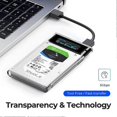 thumbnail image 3 of USB3.2 External HDD Case 5Gbps 2.5 Inch Hard Disk Case Hard Drive Enclosure SATA HDD SSD Storage Case for Laptop PC Blue, 3 of 5