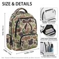 thumbnail image 4 of Uorisanigo Duck Camo Bow Kids Backpack Set for Boys Teens, Durable Bookbag with Front Zipper Pocket, Picnic Lunch Bag, Water Bottle Holder and Pencil Case for Camping, 4 of 7