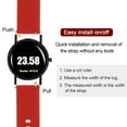 thumbnail image 5 of Uxcell Silicone Watch Band 21mm Soft Rubber Watch Strap with Plated Stainless Steel Buckle for Men Women, Red, 5 of 6