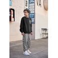 thumbnail image 6 of Arshiner Boy 2Pcs Fall Winter Clothes Color Block Crewneck Sweatshirt and Pants Sweatsuit, 6 of 6