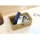 thumbnail image 4 of 26 * 16 * 11 cm, cesta de almacenamiento rectangular, trenza de hierba, algas color crudo, 4 of 5