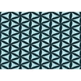 thumbnail image 1 of Ahgly Company Indoor Rectangle Patterned Deep Teal Green Area Rugs, 5' x 7', 1 of 6