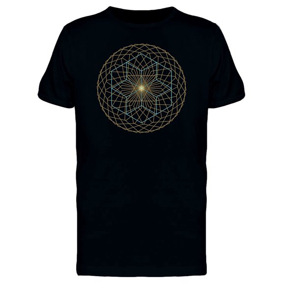 Star With Golden Frame Mandala Tee Men's -Image by Shutterstock