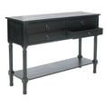 thumbnail image 5 of SAFAVIEH Hain.es French 4 Drawer Rectangle Console Table, Black (42 in. W x 13 in. D x 29.5 in. H), 5 of 14