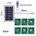 thumbnail image 2 of FSLiving LED Light Bar Daylight Strip Outdoor Indoor Light Tube Auto ON at Dusk Auto Off at Dawn Remote Control Solar Lights for Outdoor Path, Sidewalk, Driveway or Walk Way, 6V,IP65,300W - 1 Light, 2 of 7