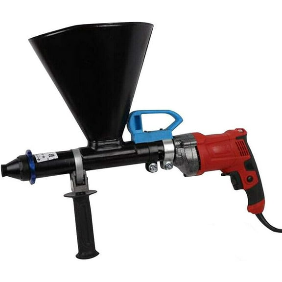 700W Electric Mortar Grout Gun for Brick Pointing Cement Applicator Caulking Cement Applicator Tile Grouting Cement Applicator Grouting Tool Caulk w/ 2 Nozzle