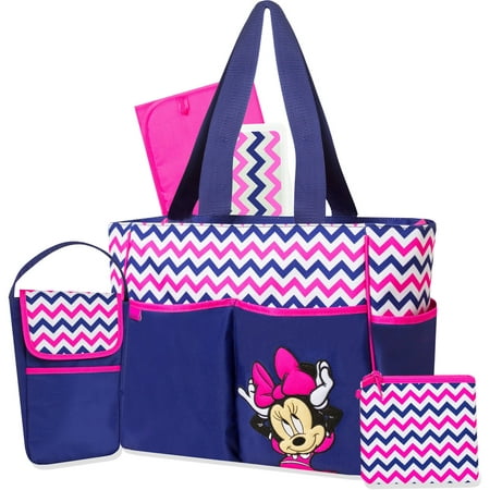 Disney Minnie Mouse Navy Chevron 5-in-1 Diaper Bag - www.bagsaleusa.com/product-category/belts/