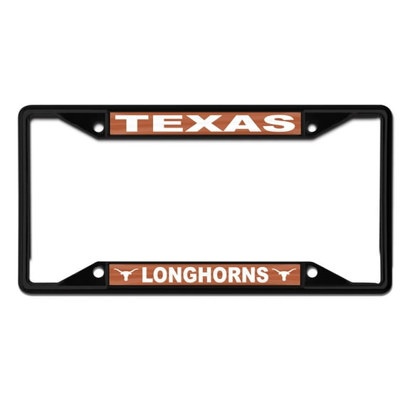 NCAA Texas Longhorns Team Colored Small Over Small License Plate Frame