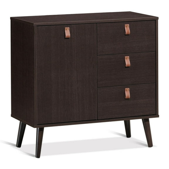 3-drawer Sideboard Storage Display Cabinet