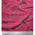 thumbnail image 1 of Soimoi Viscose Chiffon Fabric Insect,Leaves & Flower Floral Print Fabric by The Yard 42 Inch Wide, 1 of 2