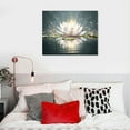 thumbnail image 4 of Nawypu  Shining Lotus Canvas Wall Art Painting Wall Decor Painting on Canvas Artwork Wall Art for Office/Living Room/Bathroom Wall Decor, 4 of 4