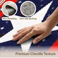 thumbnail image 6 of ODIKA 3'x5' Washable Accent Rug Pet Friendly, Non-Shedding Mat Patriotic Burst July Independence Border Halloween Plaid Stars for Bedside, Nursery Room, 6 of 7