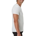 thumbnail image 4 of Men's Hanes UBT2W4 Ultimate Comfortblend V-Neck T-Shirts - 4 Pack (White XL), 4 of 4