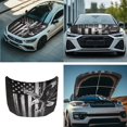 thumbnail image 7 of Yuyamidu Black American Flag Car Front Hood Cover Eagle Hood Covers for Cars Sedans Fashion Vehicle Rear View Mirror Protective Cover Auto Side View Mirror Cover, 3 PCS, 7 of 7