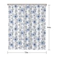 thumbnail image 5 of Pioneer Flower Floral Print Pattern Shower Curtain 72"x84", Bathroom Decorative Shower Curtain Set with 12 Hooks, Waterproof Washable, 5 of 6