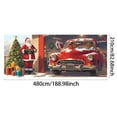 thumbnail image 2 of Garage Door Sign Merry Christmas Festive Decoration Polyester Material Weather Resistant Easy Installation Large Size Versatile Use for Family Gatherings Outdoor Indoor Garage Driveway Wall, 2 of 5