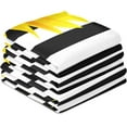 thumbnail image 4 of GZHJMY Sunflowers on A Striped Black and White Kitchen Towels Set of 4 Dishcloths Hand Towels Tea Towels Ultra Absorbent for Cleaning Washing Drying Dishes Tableware 28'' x 18'', 4 of 7