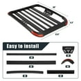 thumbnail image 2 of 220 Lbs Loading Capacity Roof Cargo Baskets, 63" x 43" x 6.3" Capacity Anti-Rust Rooftop Cargo Carrier, Roof Rack Basket for SUV, Car and Truck, 2 of 9